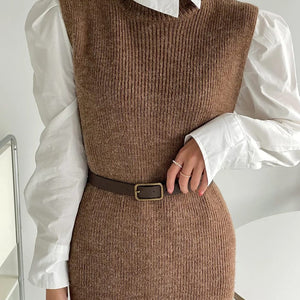 Rida Premium Winter Coord Set- Top with Dress and Belt