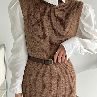 Rida Premium Winter Coord Set- Top with Dress and Belt