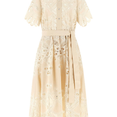 Elie Saab Carving Embroidery Dress
