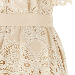 Elie Saab Carving Embroidery Dress
