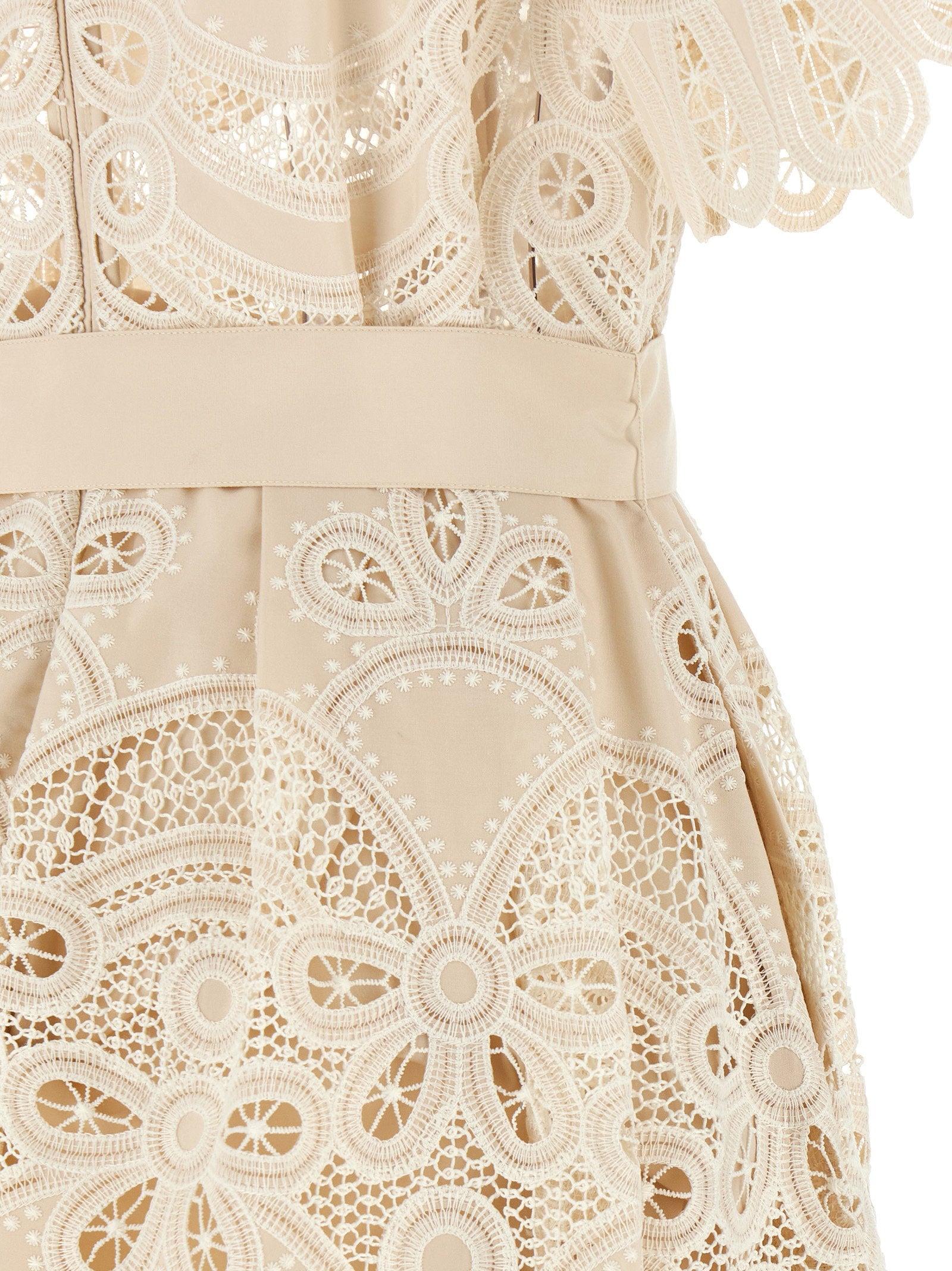 Elie Saab Carving Embroidery Dress