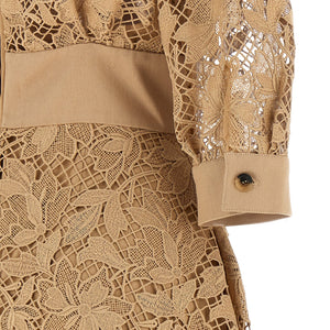 Elie Saab Floral Macramé Dress