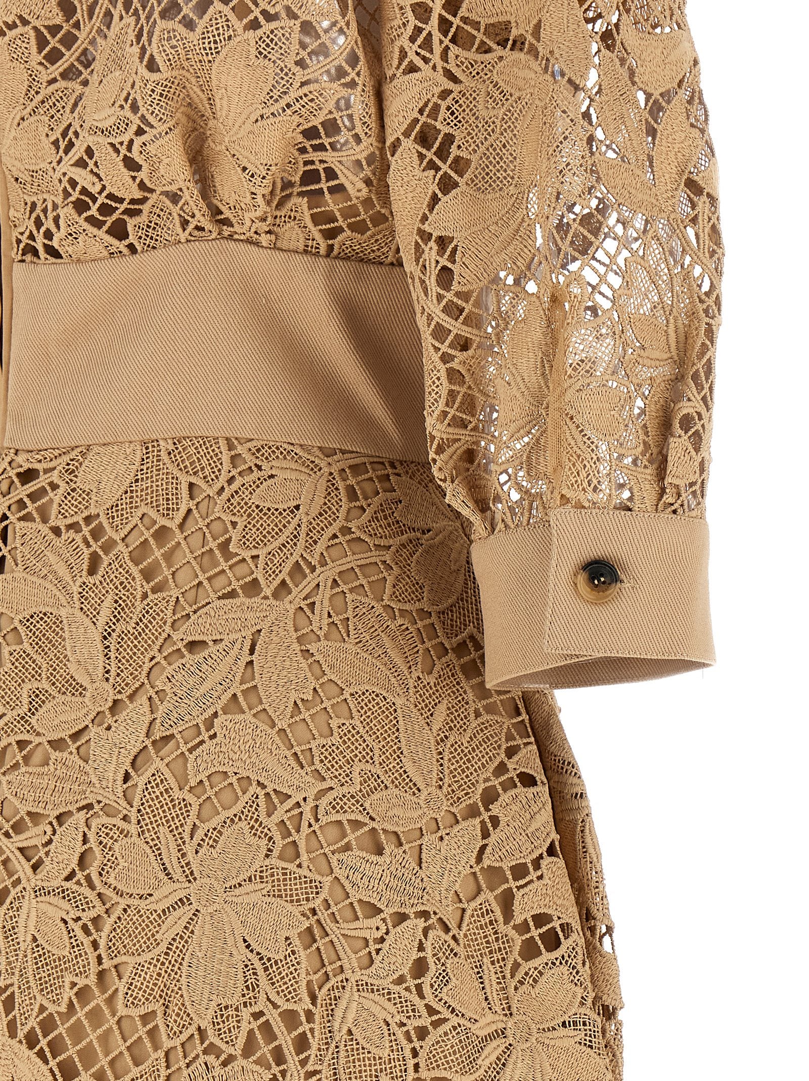 Elie Saab Floral Macramé Dress