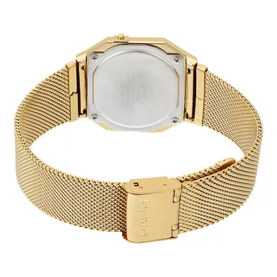 Casio Vintage Yellow Gold Dial Unisex 35.5mm