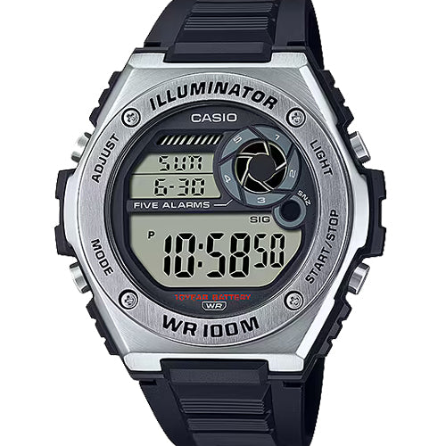 Casio Youth MWD-100 series Grey Dial Men 50.7mm D190 MWD-100H-1AV