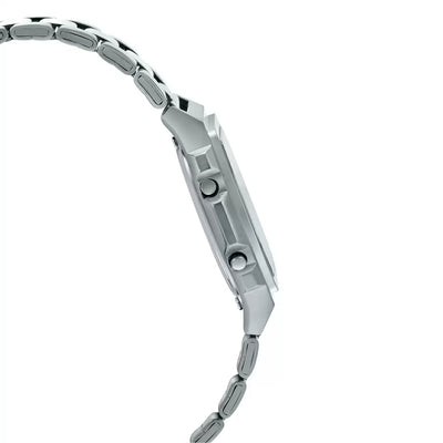 Casio Vintage Silver Dial Unisex 36mm