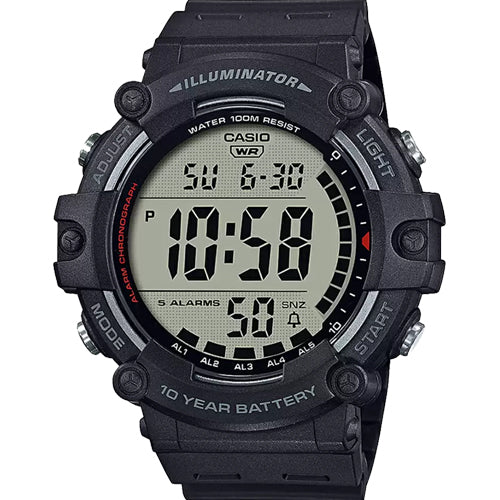 Casio Youth AE-1500 series Black Dial Men 51.2mm D218 AE-1500WH-1AV