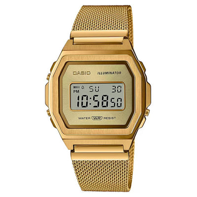 Casio Vintage Yellow Gold Dial Unisex 38mm