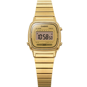 Casio Vintage Gold Dial Men 24.6mm D343 LA670WGA-9