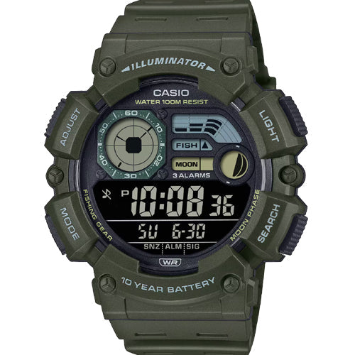 Casio Youth Grey Dial Men 50.1mm D350 WS-1500H-3BV