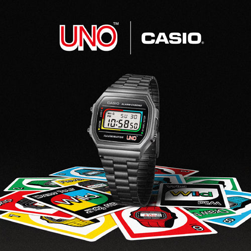 Casio Vintage UNO Black Dial Unisex 36.3mm D361