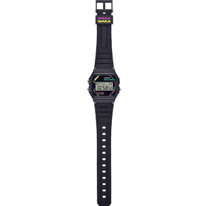 Casio Vintage PAC-MAN collaboration models STANDARD Black Dial Men 35.2mm D384 F-91WPC-1A