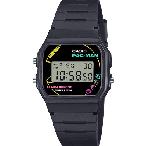 Casio Vintage PAC-MAN collaboration models STANDARD Black Dial Men 35.2mm D384 F-91WPC-1A