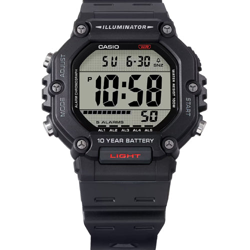Casio Vintage Black Dial Men 49.7mm D386 AE-1600H-1AV