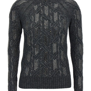Ermanno Scervino Crystal Braid Sweater