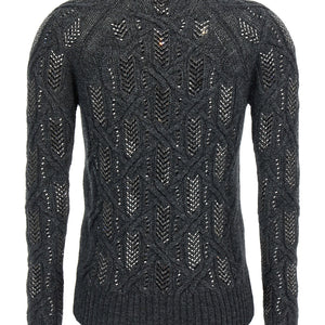 Ermanno Scervino Crystal Braid Sweater