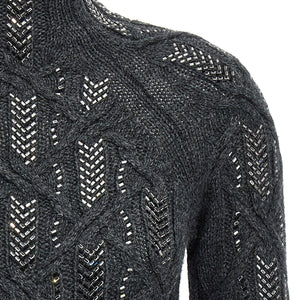 Ermanno Scervino Crystal Braid Sweater
