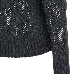 Ermanno Scervino Crystal Braid Sweater