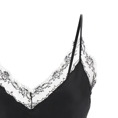 Ermanno Scervino Silk Lingerie Top With Lace