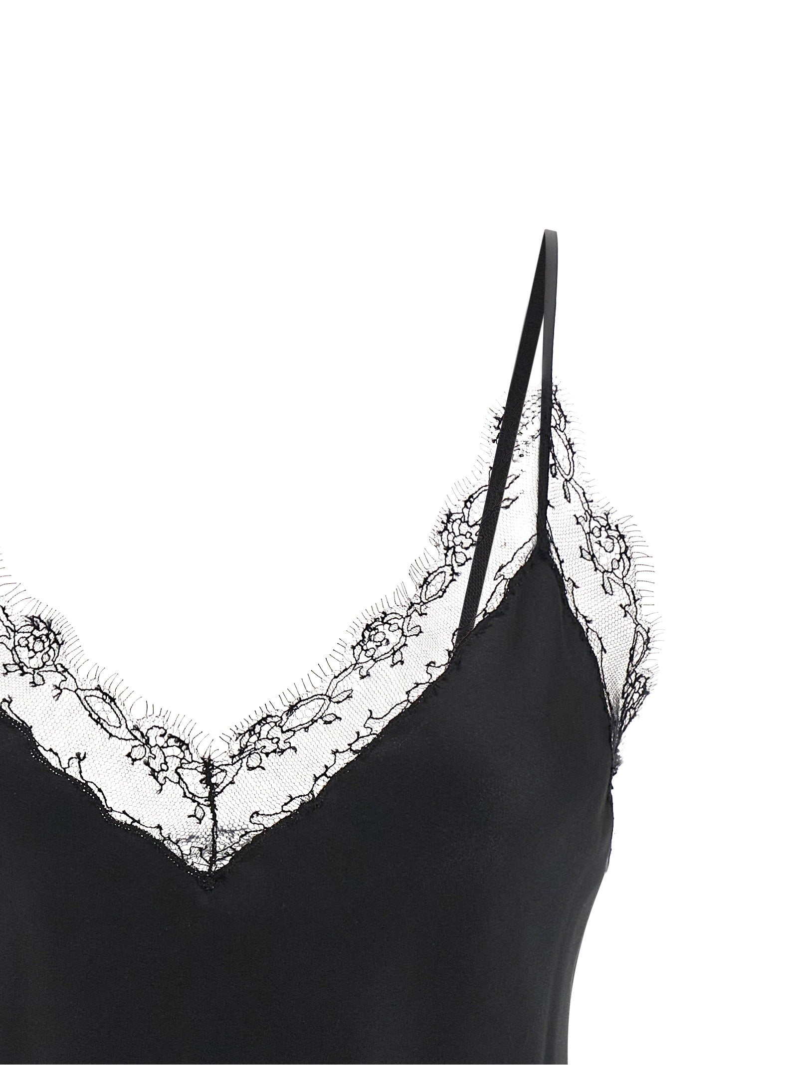 Ermanno Scervino Silk Lingerie Top With Lace