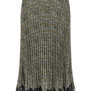 Ermanno Scervino Pleated Skirt With Lace