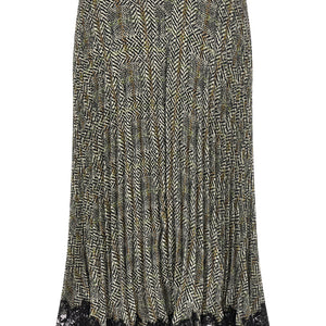 Ermanno Scervino Pleated Skirt With Lace