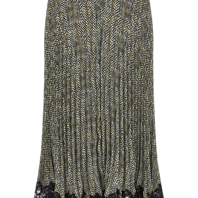 Ermanno Scervino Pleated Skirt With Lace