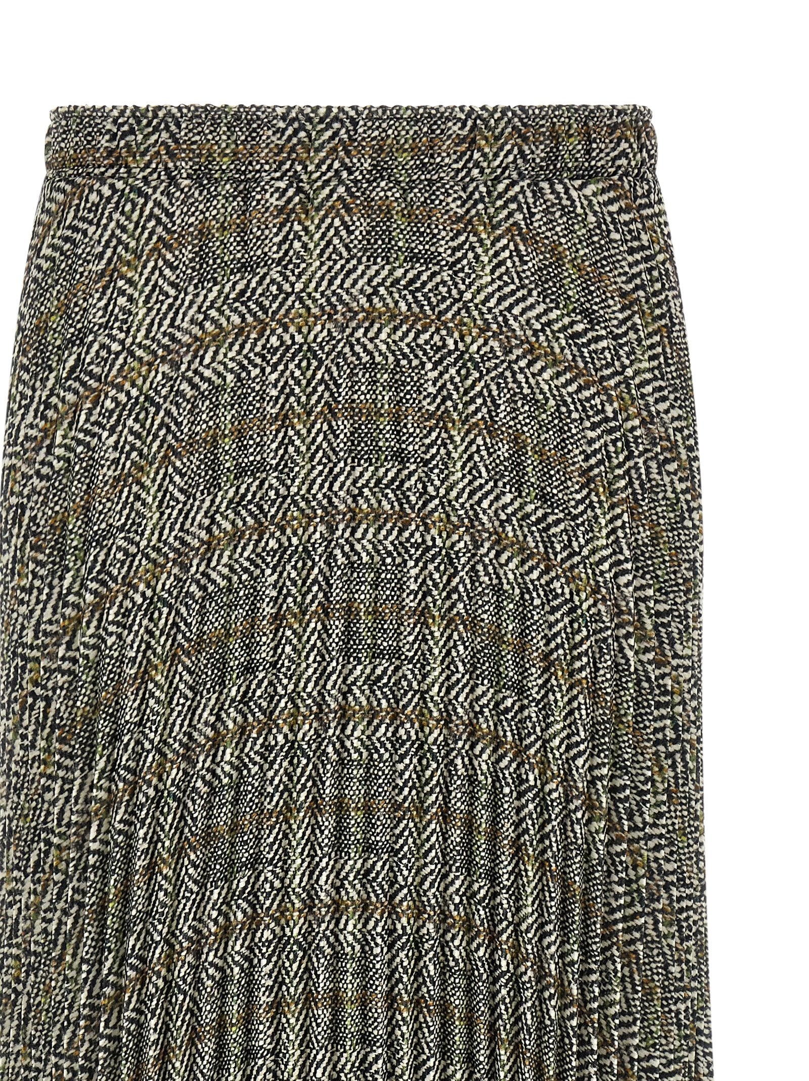 Ermanno Scervino Pleated Skirt With Lace