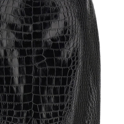 Ermanno Scervino Coconut Print Sheath Skirt With Lace