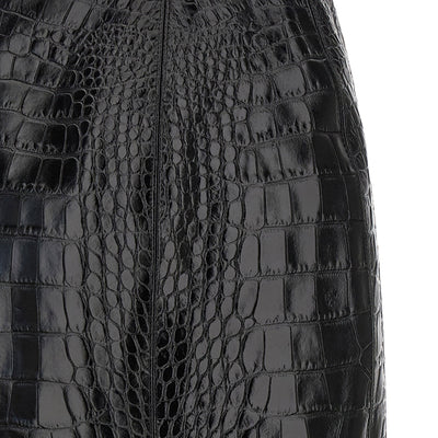 Ermanno Scervino Coconut Print Sheath Skirt With Lace
