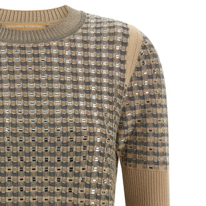 Ermanno Scervino Check Knit With Crystals