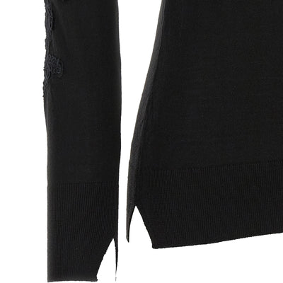 Ermanno Scervino High Neck With Lace Inserts