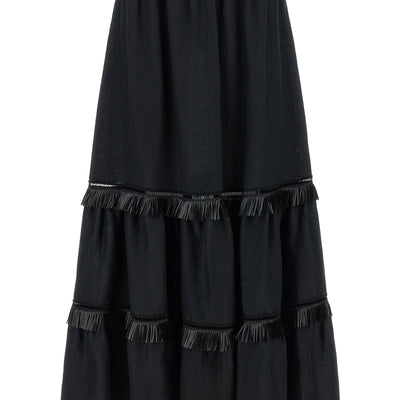 Kiton Fringed Skirt