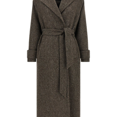 Kiton Chevron Wool Coat
