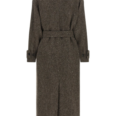 Kiton Chevron Wool Coat