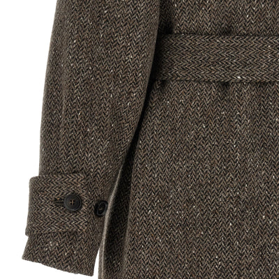 Kiton Chevron Wool Coat