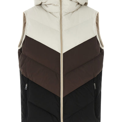 Kiton Chevron Stitching Padded Vest