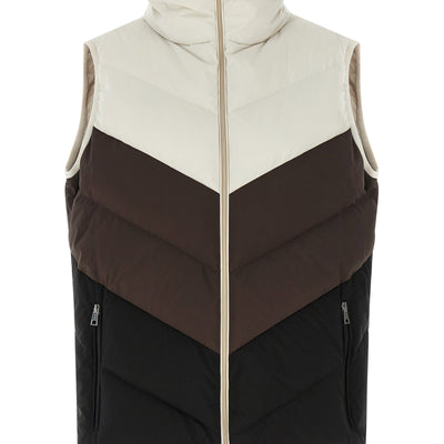 Kiton Chevron Stitching Padded Vest