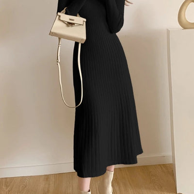 Misty Premium Woolen Knitted Midi Dress