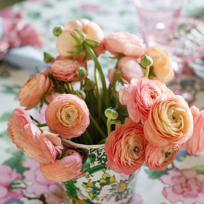 Blooming Pinks and White Baby Shower At Home Brunch