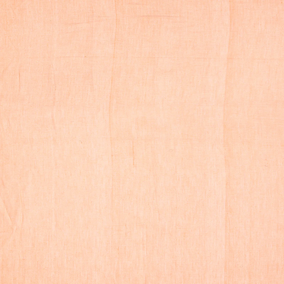 Light Peach Handloom Dhakai Cotton Saree With Floral Motifs-Light Peach