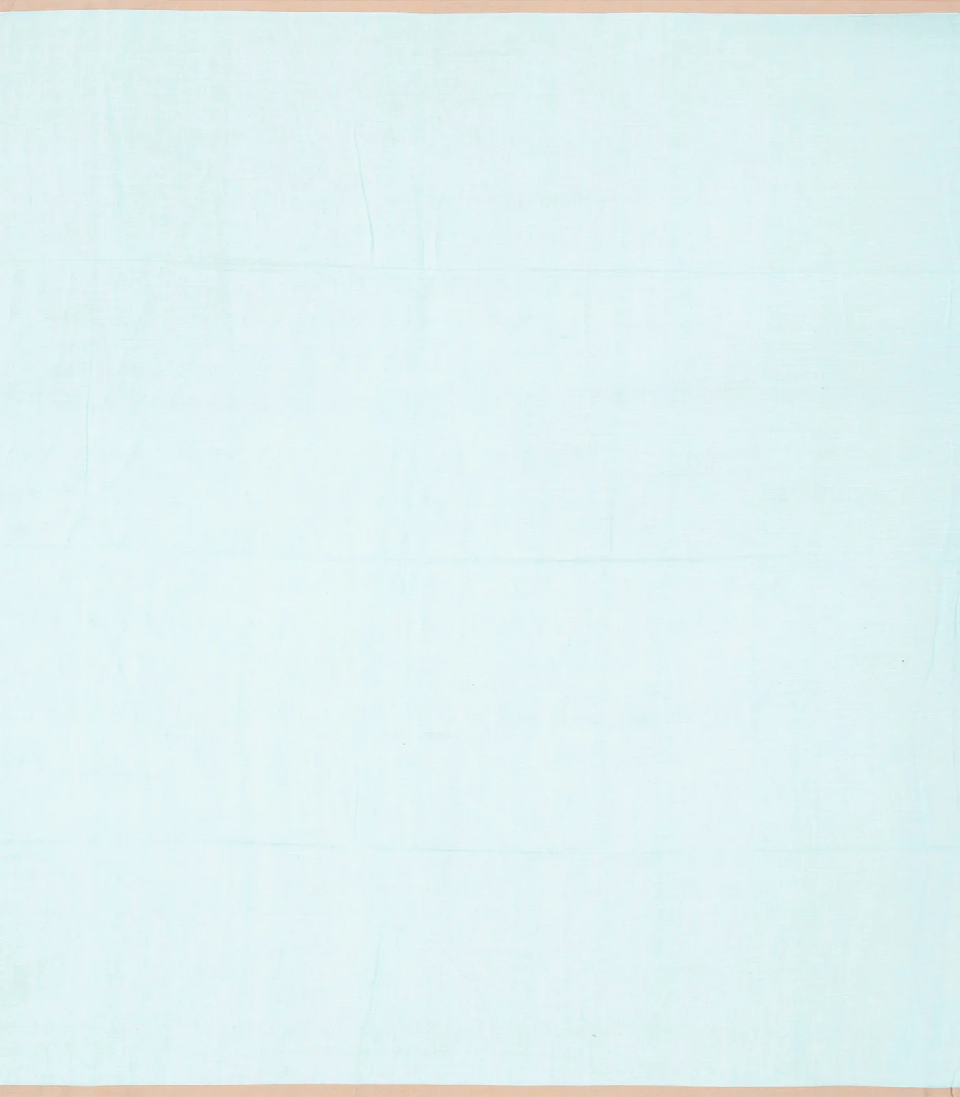 Turquoise Handloom Dhakai Cotton Saree With Flower Motifs-Turquoise