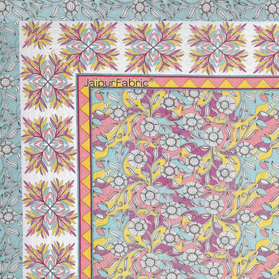 Fresh & Frisky Colourful Pure Cotton King Size Bedsheet