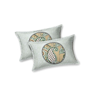 Cosmic Kolam Mint Green Double Bedsheet