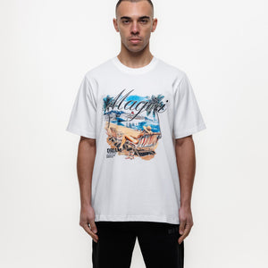 MAGIRI Dream Beach Printed White T-Shirt