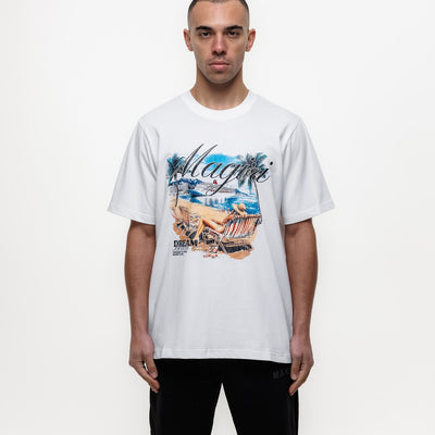 MAGIRI Dream Beach Printed White T-Shirt