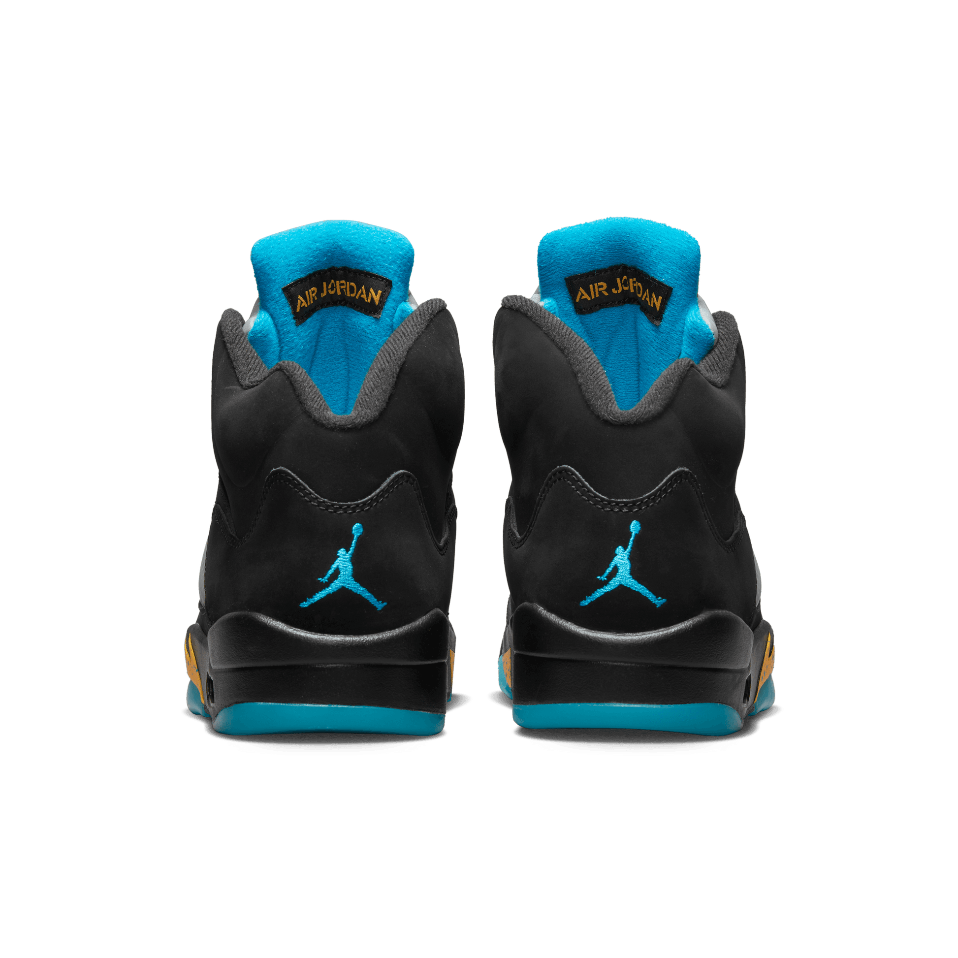 Jordan | AIR JORDAN 5 RETRO  { BLACK/AQUATONE-TAXI