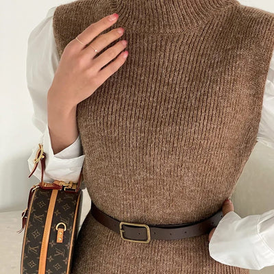 Rida Premium Winter Coord Set- Top with Dress and Belt