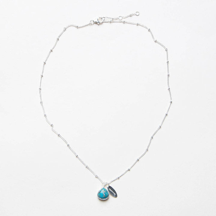 December Turquoise Birthstone Necklace