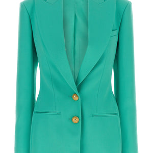 Balmain Logo Button Double-breasted Blazer